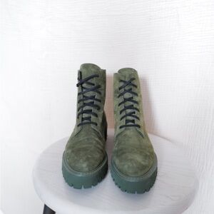 Freda Salvador Olive Lace-Up Boots